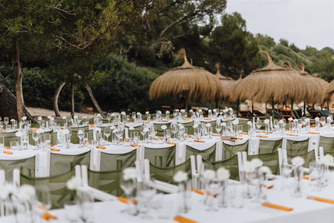 Mesa cena boda Mallorca